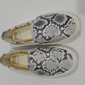 Kate Spade Double Deck Snakeskin Print Slip-on Sneakers Size 6.5